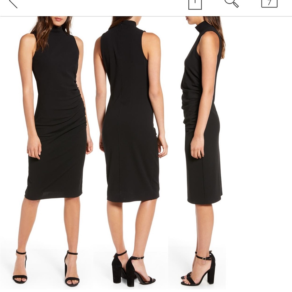 chelsea28 mock neck sheath dress
